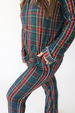 Tartan Plaid - Women's Long Sleeve & Relaxed Long Pajama Pants
