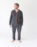 Tartan Plaid - Men's Long Sleeve & Relaxed Long Pajama Pants