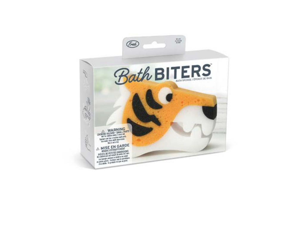 BATH BITERS KIDS' BATH SPONGE tiger