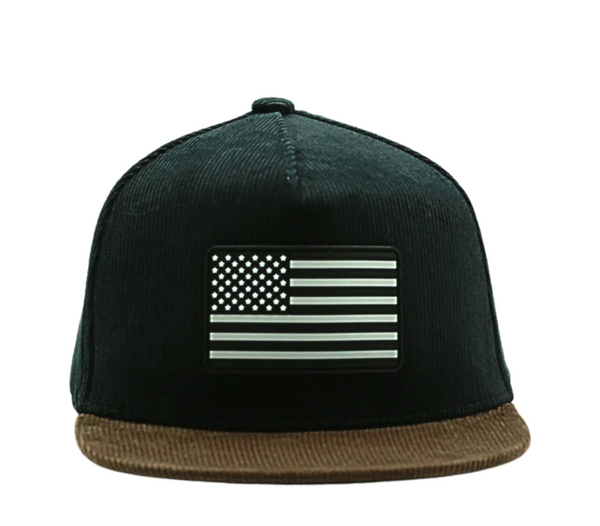 Black American Flag Trucker Hat