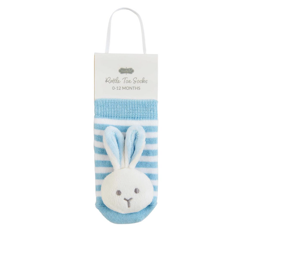 BUNNY RATTLE TOE SOCK SETS