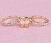 Boutique Chic Butterfly Garden Rings