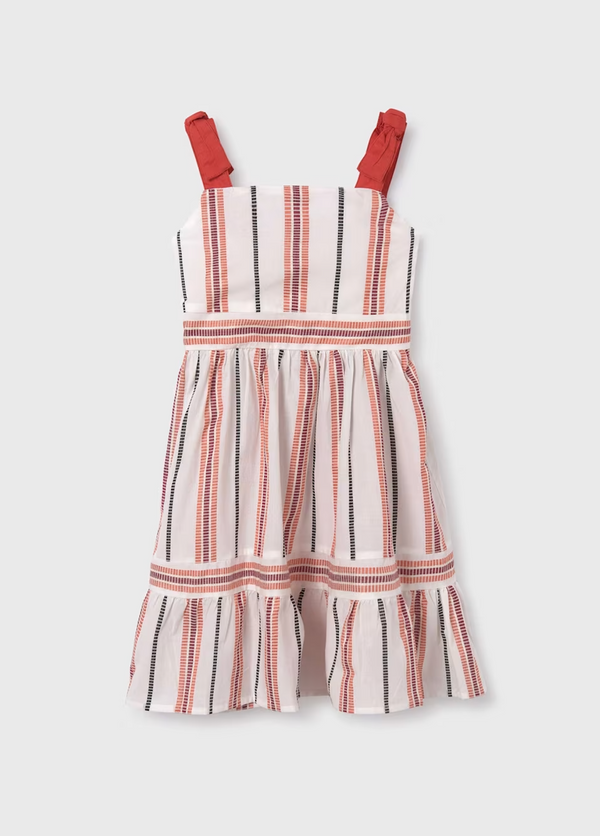 Girls striped dress - Tile