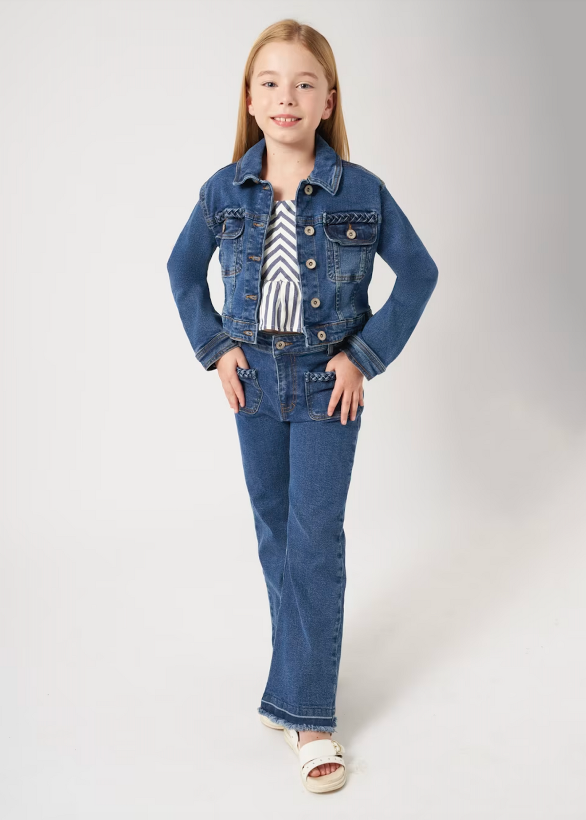 Girls high rise jeans Better Cotton