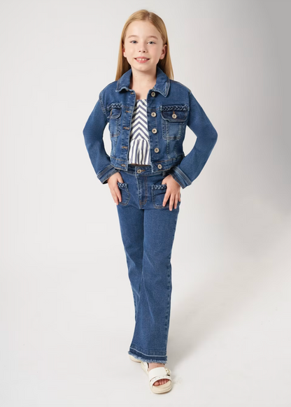Girls high rise jeans Better Cotton