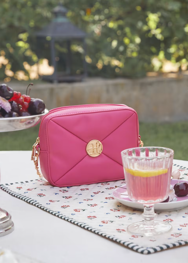 Girl Logo Quilted Bag - Fuchsia