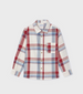 Plaid shirt for boys - Wine