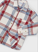 Plaid shirt for boys - Wine