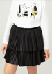 Pleated skirt for girls - BLK