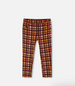 Milano Treggings Plaid Magenta And Brown