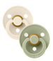 BIBS Colour 2 PACK Ivory/Sage Round