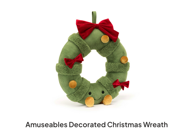 Amuseables Decorated Christmas Wreath