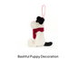 Bashful Puppy Ornament