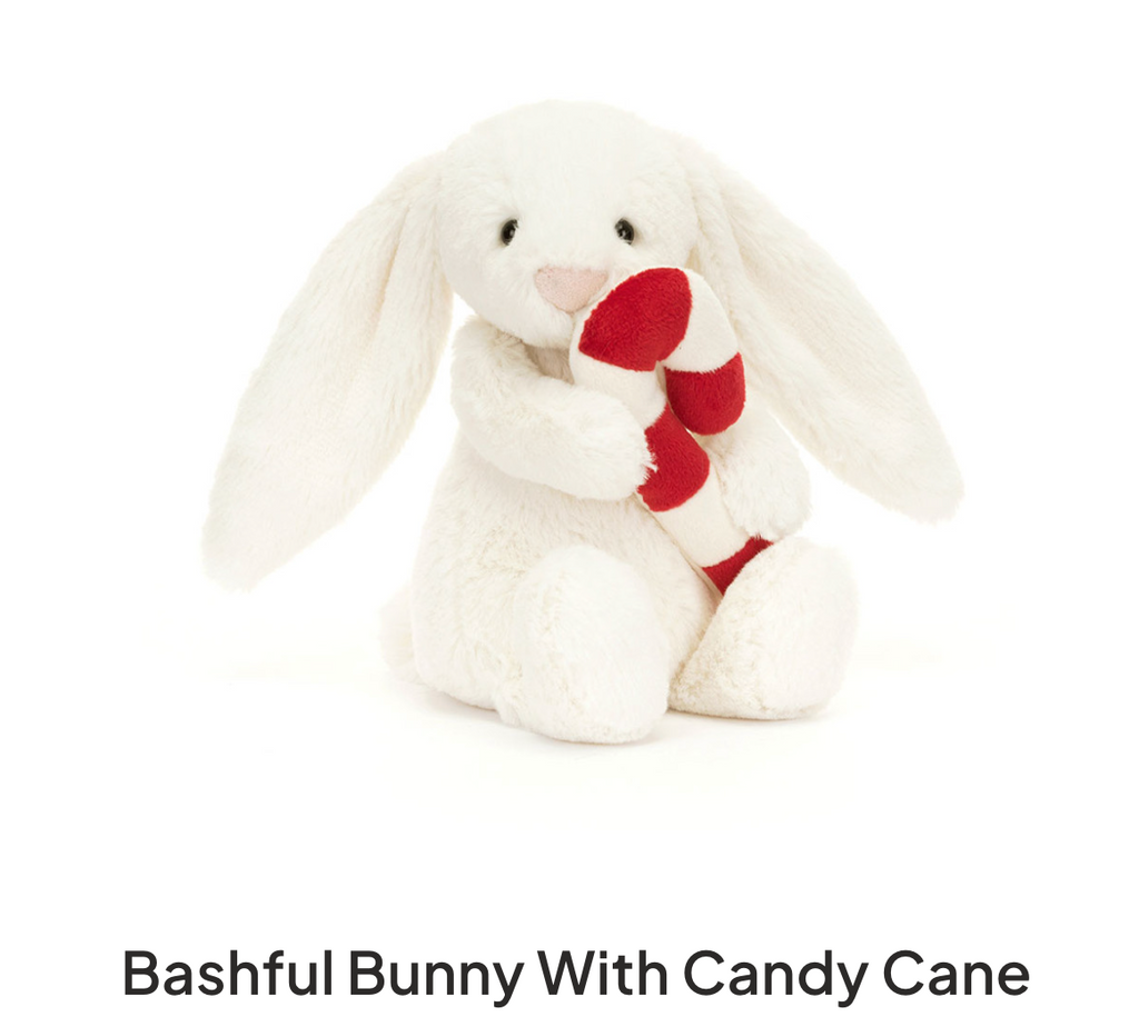 Bashful Bunny with Candy Cane 1 per customer