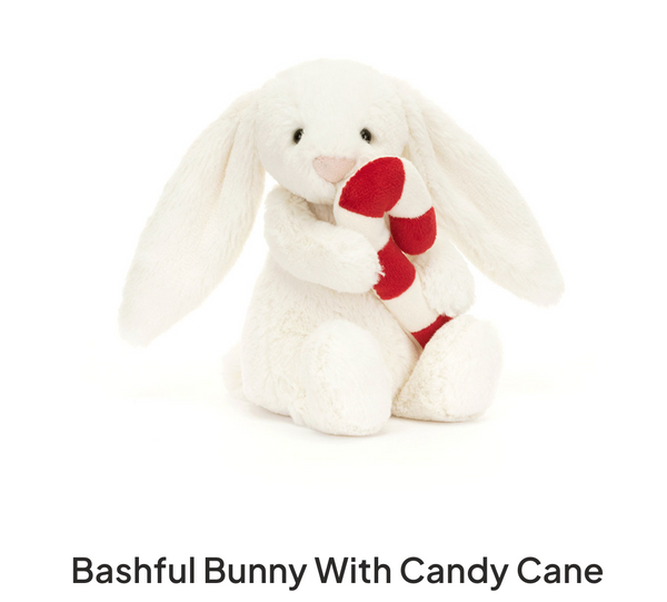 Bashful Bunny with Candy Cane 1 per customer