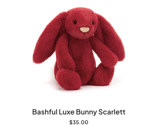 Bashful Luxe Bunny Scarlett