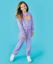 Rainbow Smile Vivid Violet Basic Crew Neck Sweatshirt