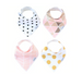 Blush Baby Bandana Bib Set (4-pack)