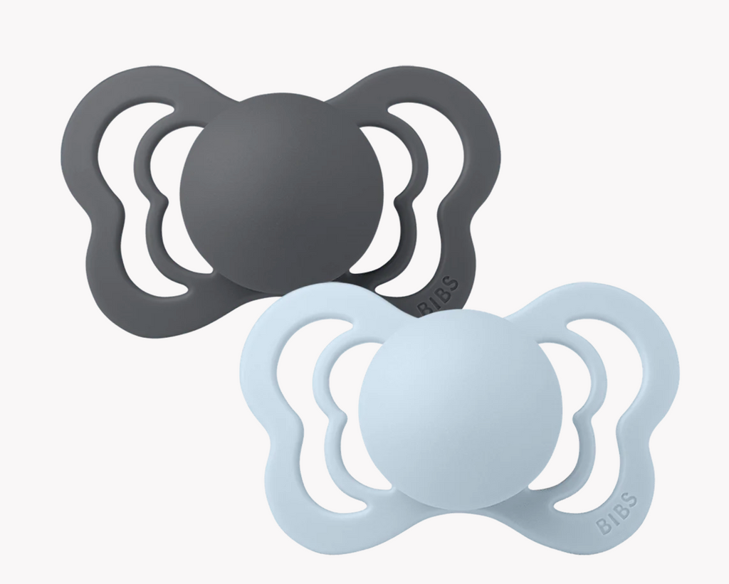 Couture 2 PACK Iron/Baby Blue Anatomical Natural Rubber Latex