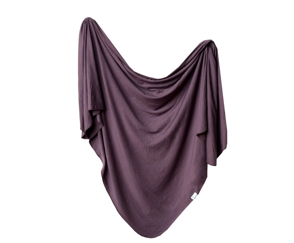 Plum Knit Blanket Single