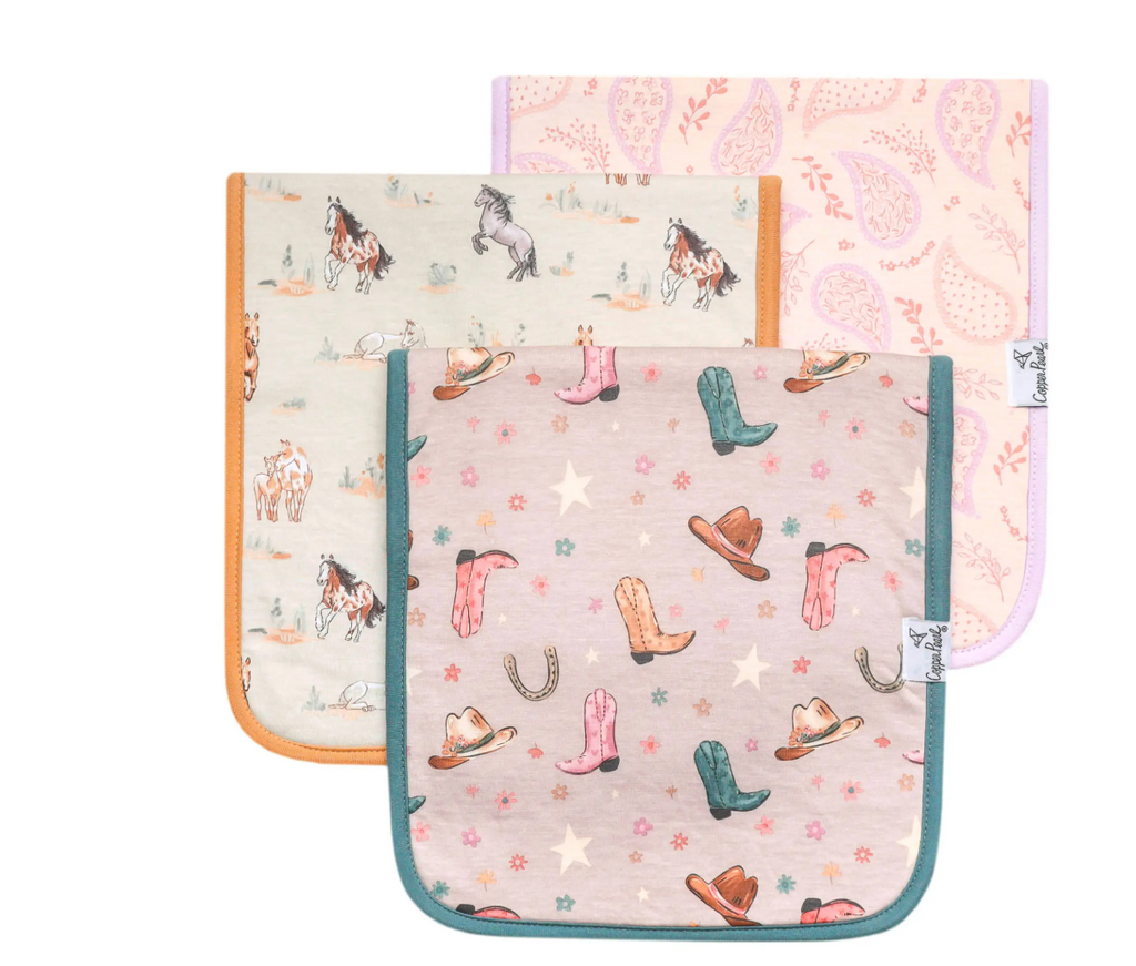 Cheyenne Burp Cloth Set (3-Pack)