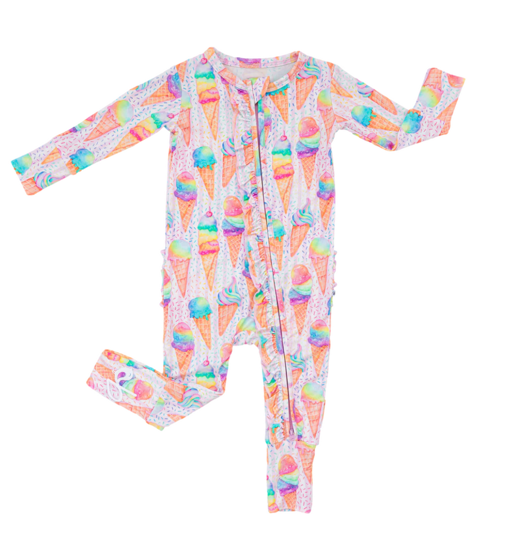 Callie Ruffle Convertible Romper PREEMIE