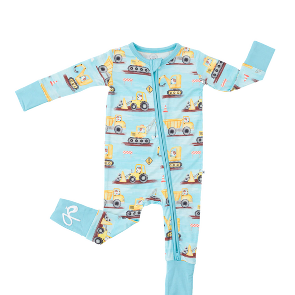 Hard Hat Hounds Convertible Romper PREEMIE