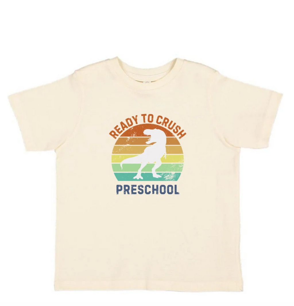 Ready to Crush Preschool Short Sleeve T-Shirt - Natural