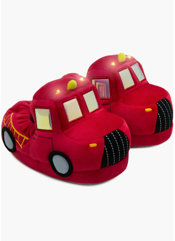 Kids' Fire Truck Light-Up Slipper