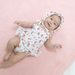 Pink Rosettes Smocked Bubble with Skirt
