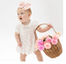Dainty Buds and Bows  Smocked Dress Set