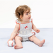 Baseball Stripe  Ric Rac Ruffle Sunsuit