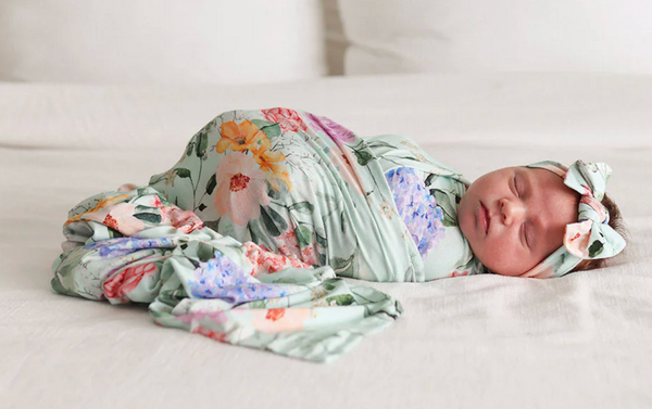 Erin - Swaddle And Headwrap Set