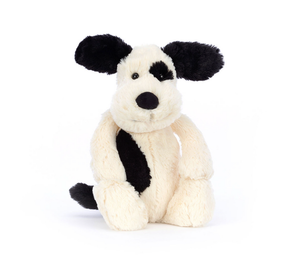 Bashful Black & Cream Puppy MED