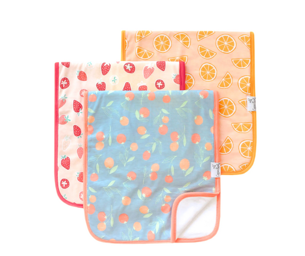 Clementine Burp Cloth Set (3-pack)