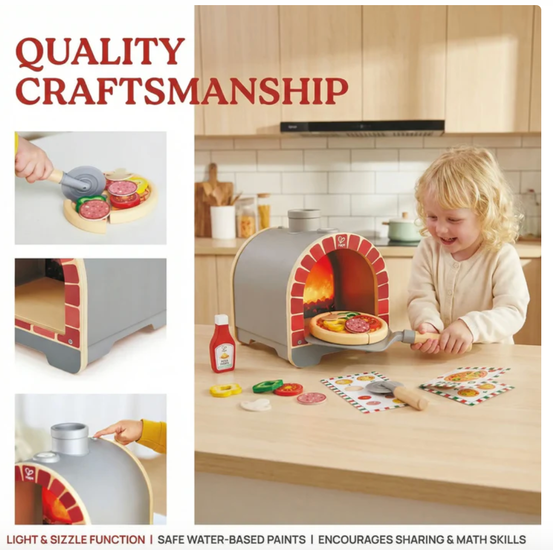 Hape Light & Sizzle Pizza Oven Set