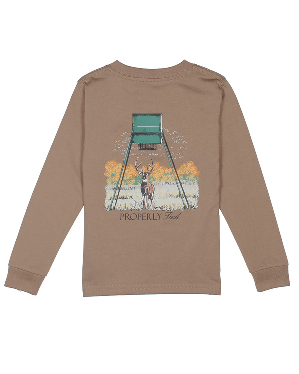 Boys Deer Feeder LS Walnut
