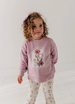 BOXY SWEATSHIRT - CROCHET FLOWER