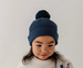 Babysprouts Knit Pom Hat - Navy