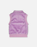 Faux Fur Sleeveless Vest Violet