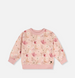 Sweatshirt Pink Printed Flowers