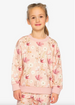 Sweatshirt Pink Printed Flowers
