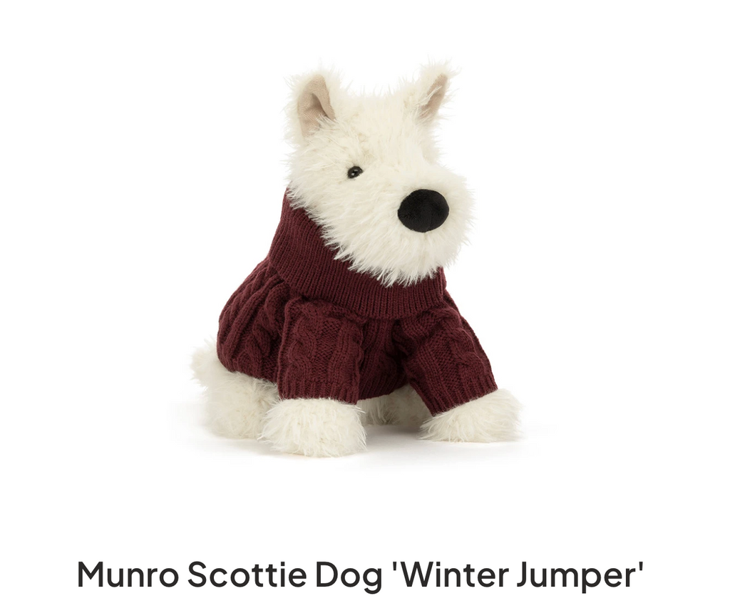 Munro Scottie Dog 'Winter Jumper'