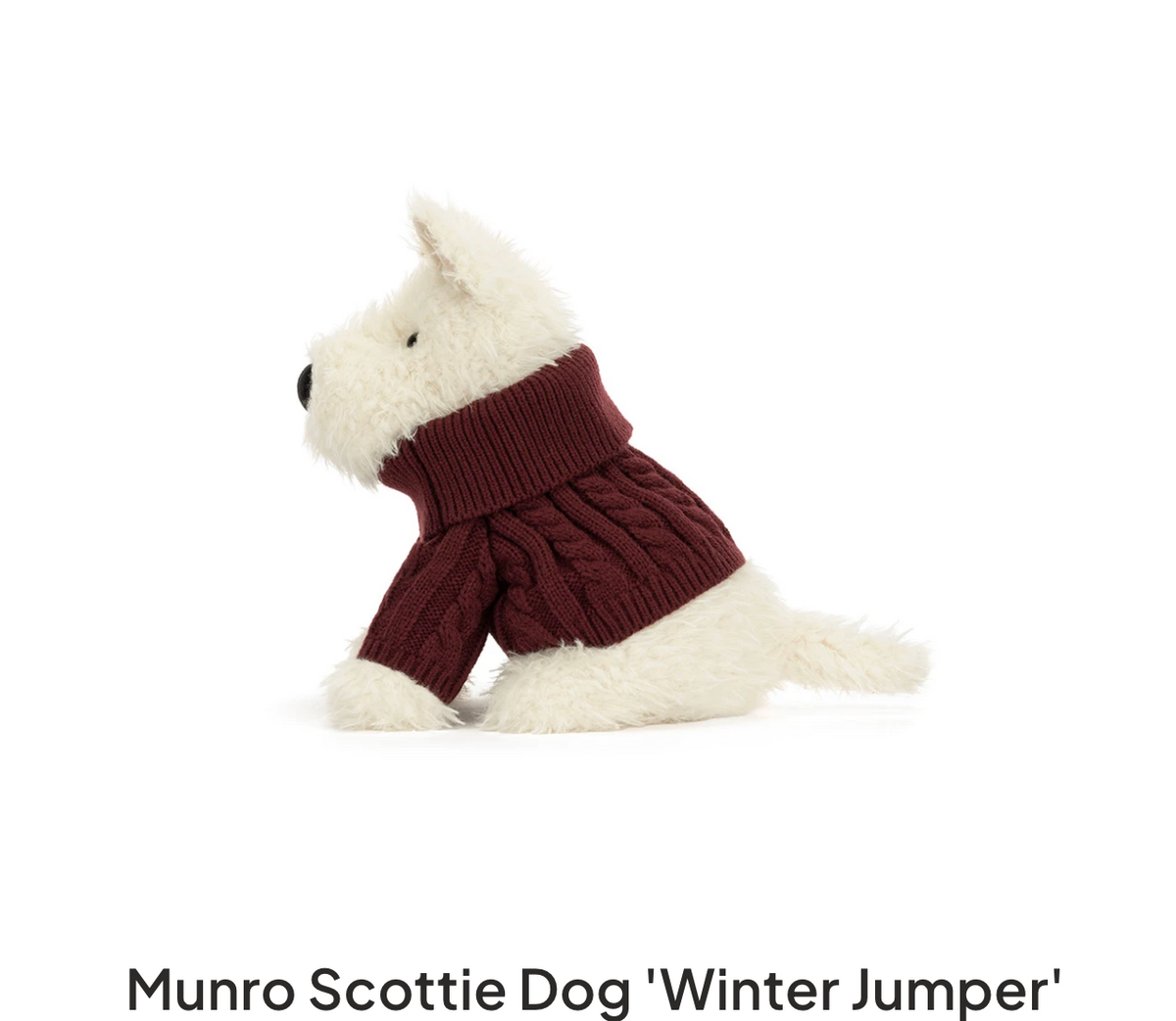 Munro Scottie Dog 'Winter Jumper'