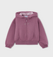 Girl Zip-Up Hoodie - Violet Heather