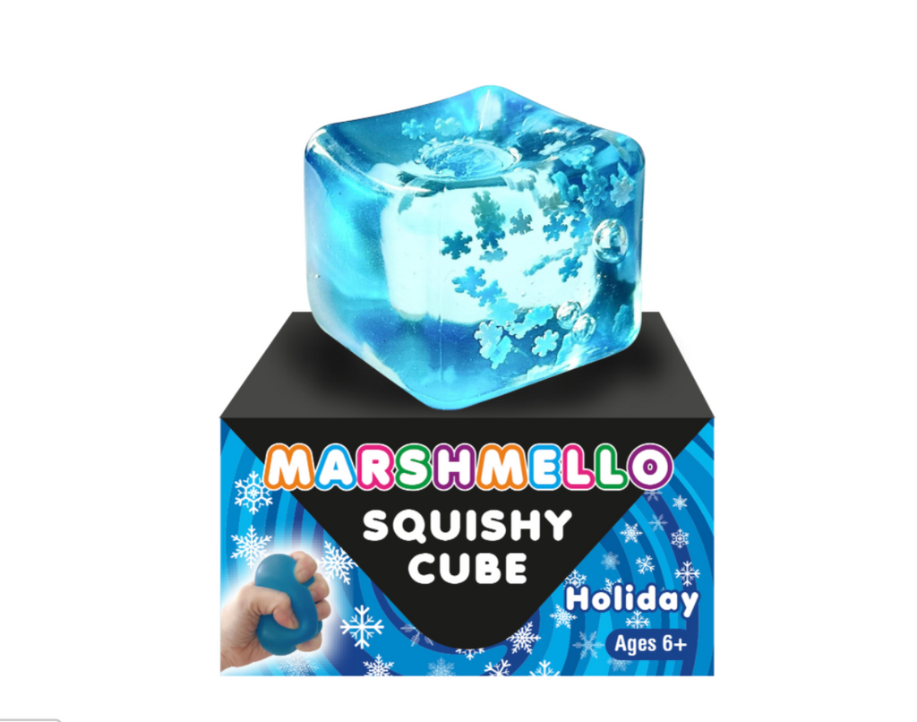 Marshmello Squishy Holiday Cube (WEB)