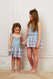 Gemma Pastel-Blue Satin Mini skirt