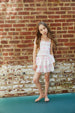 Willow Vintage Romantic Rose Satin Skort