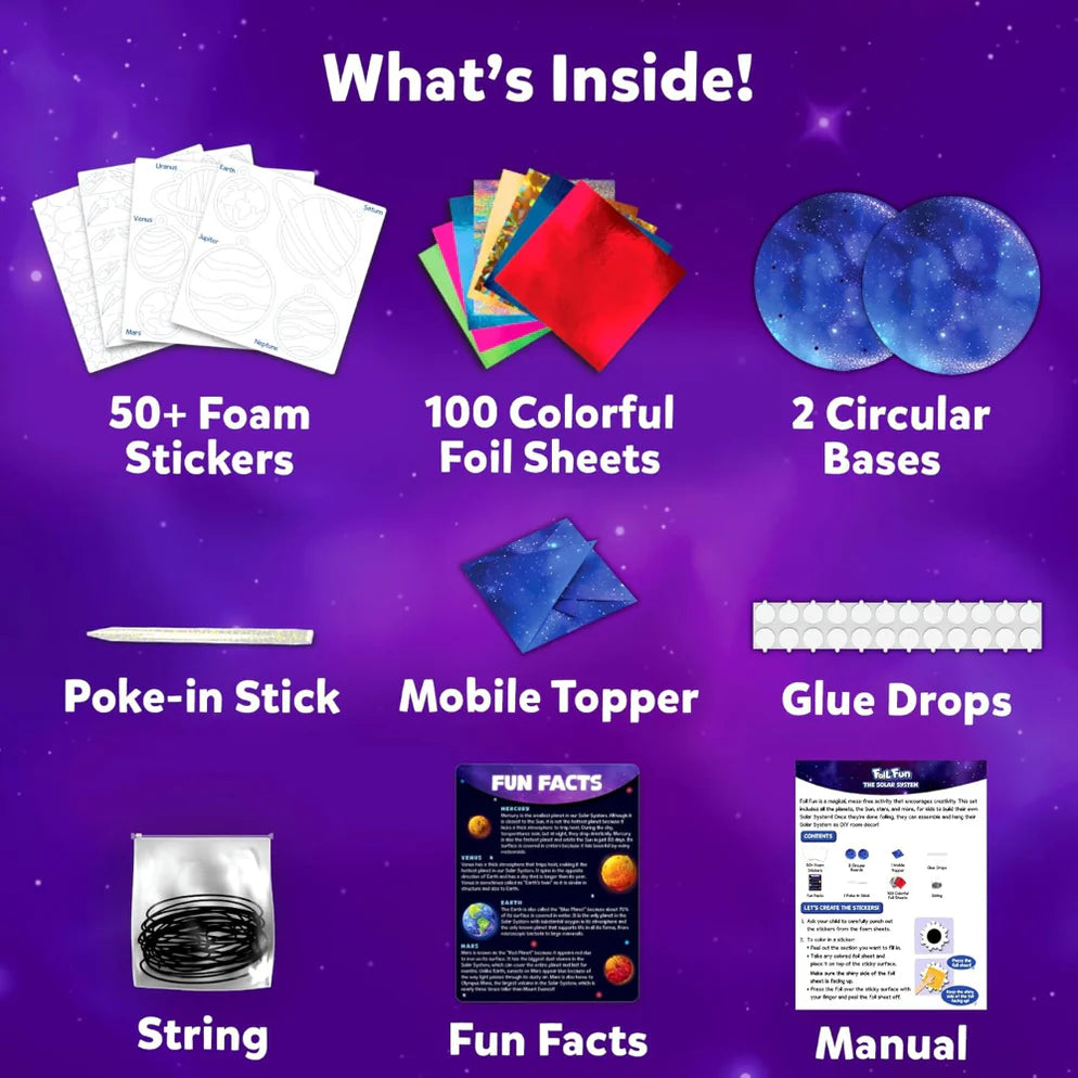 Skillmatics Foil Fun Solar System - Space Art & Craft Kit