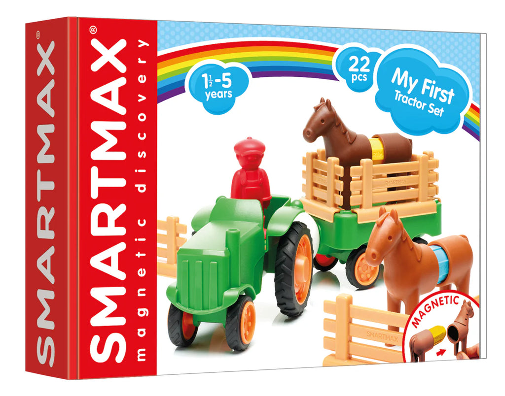 SmartMax My First Farm Tractor STEM Magnetic Discovery Play Set for Ages 1.5+